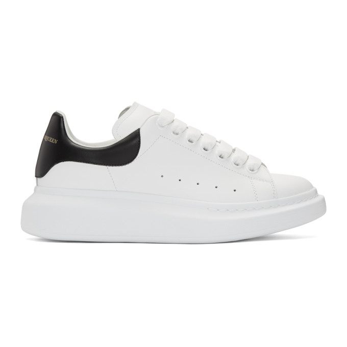Alexander McQueen White & Black Oversized Sneakers