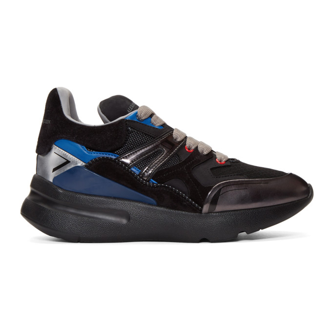 ALEXANDER MCQUEEN ALEXANDER MCQUEEN BLACK PATCHWORK RUNNER SNEAKERS