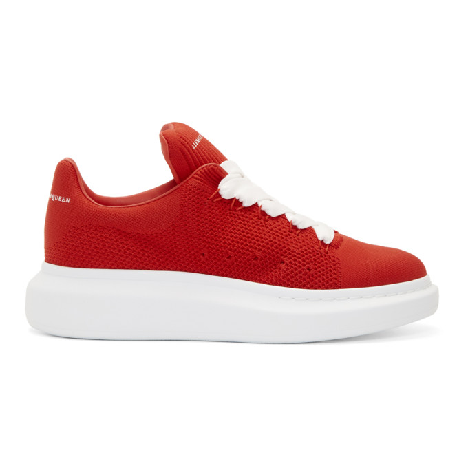 alexander mcqueen shoes red and white