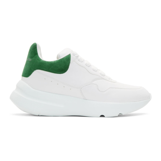 alexander mcqueen runner leather sneakers