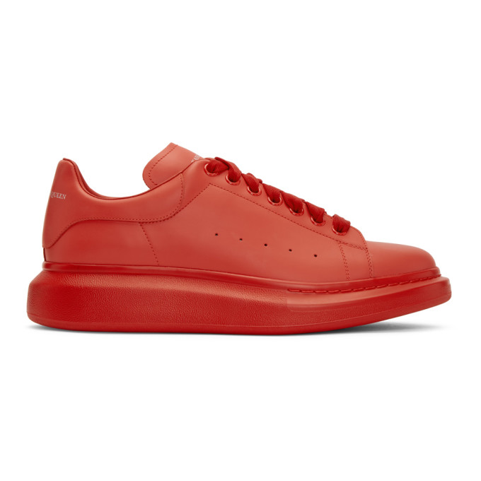 Alexander McQueen Red Oversized Sneakers