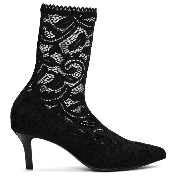 Opening Ceremony Black Queen Lace Boots