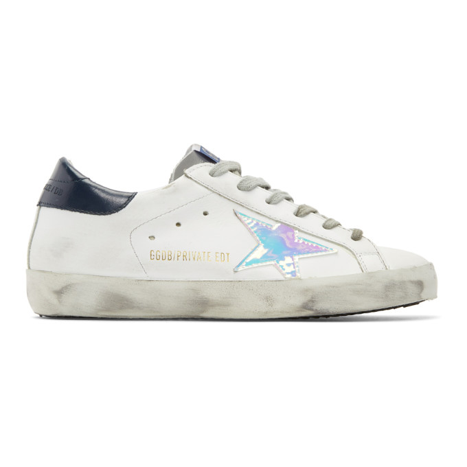 Golden Goose SSENSE Exclusive White Leather Superstar Sneakers