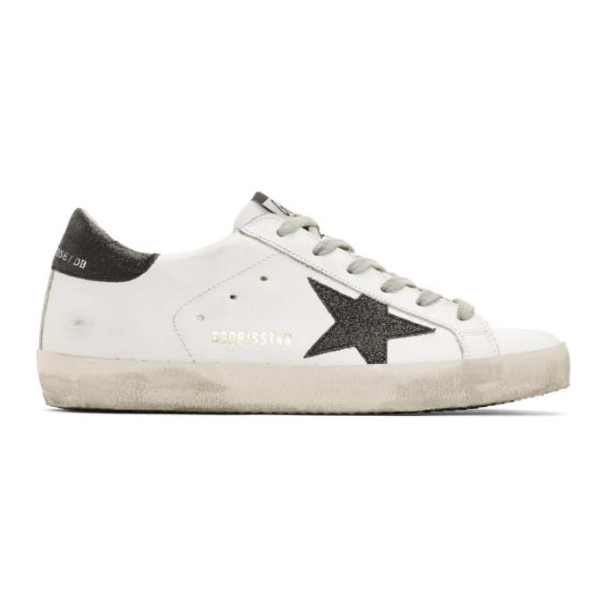 Golden Goose White Metallic Star Superstar Sneaker