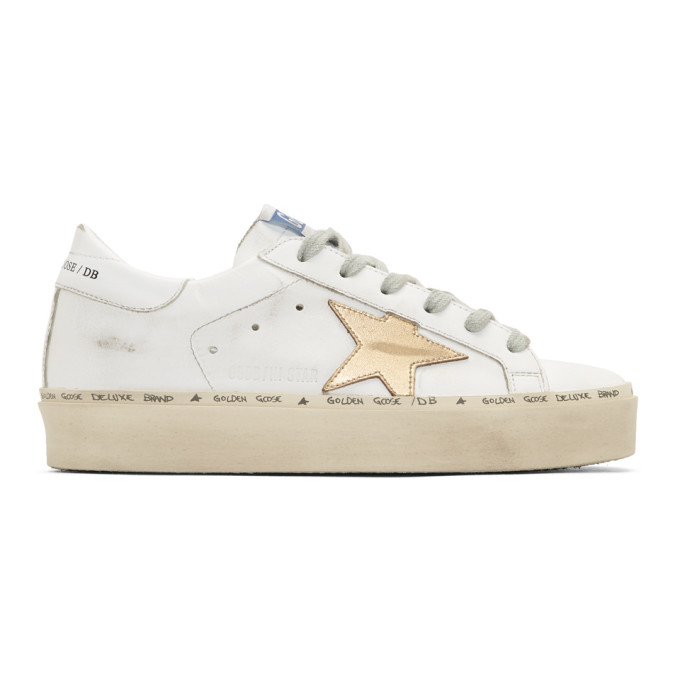 Golden Goose White Hi Star Sneakers