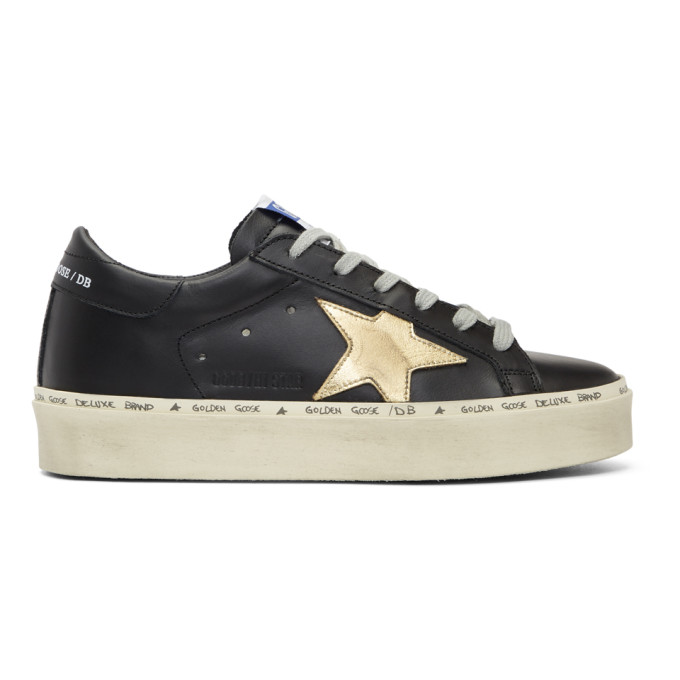 Golden Goose Black Hi Star Platform Sneakers