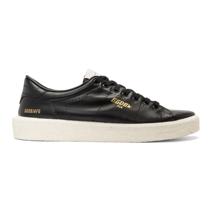 Golden Goose Black Vulcanized Tennis Sneakers