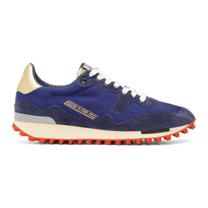 Golden Goose Blue Nylon Starland Sneakers
