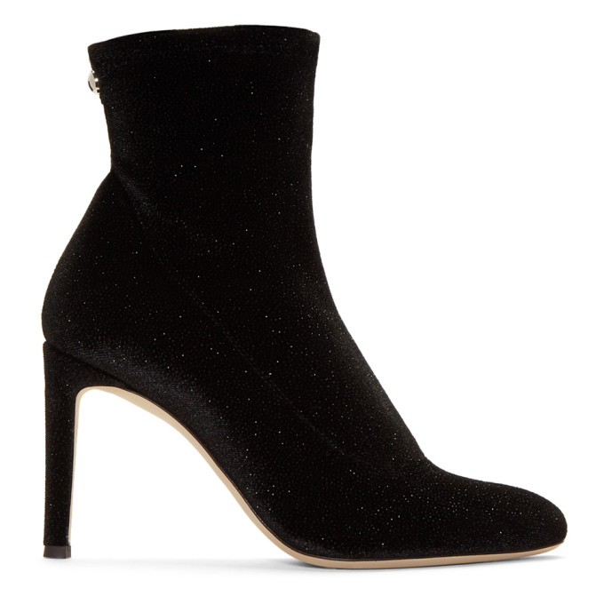 Giuseppe Zanotti Black Bimba 90 Sparkle Boots