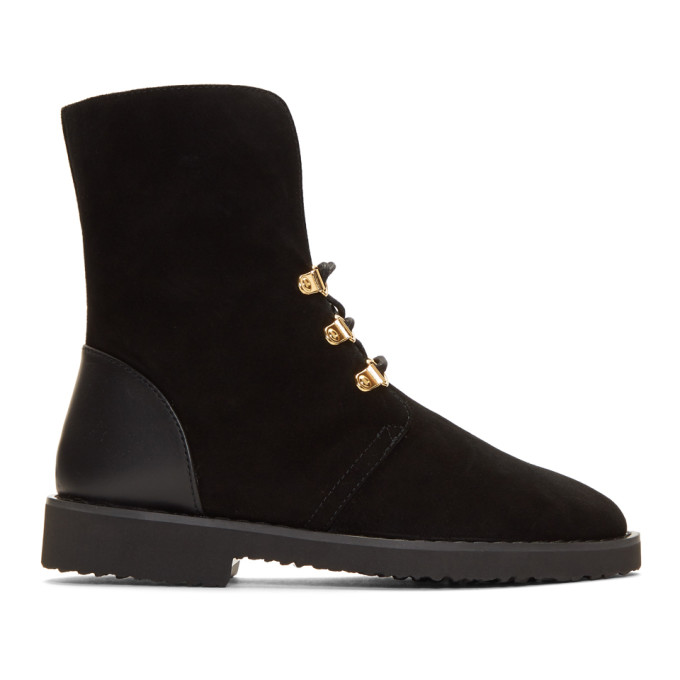 Giuseppe Zanotti Black Military Boots