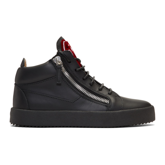 Giuseppe Zanotti Black May London High-Top Sneakers