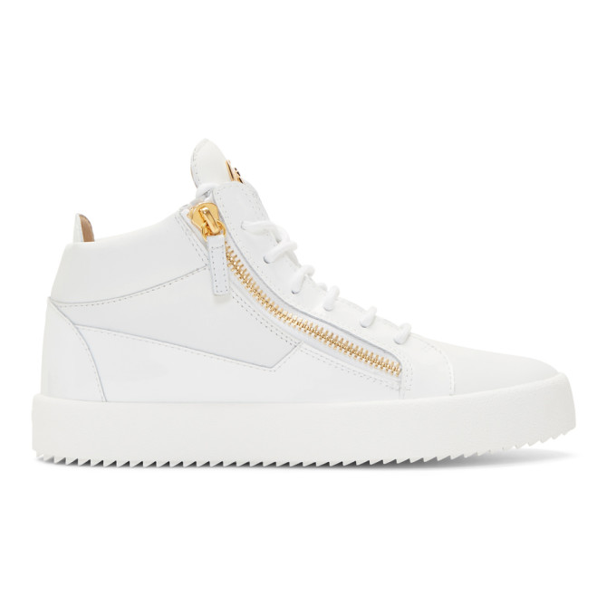 Giuseppe Zanotti White May London High-Top Sneakers