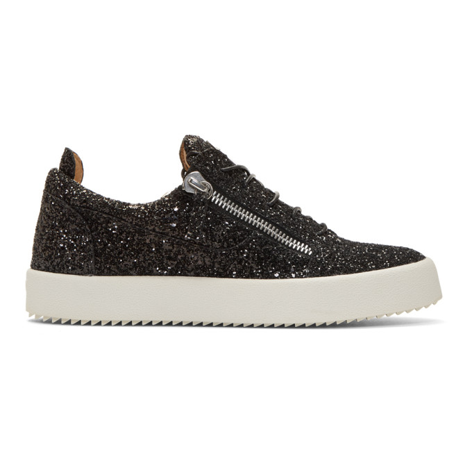 Giuseppe Zanotti Black Glitter May London Sneakers