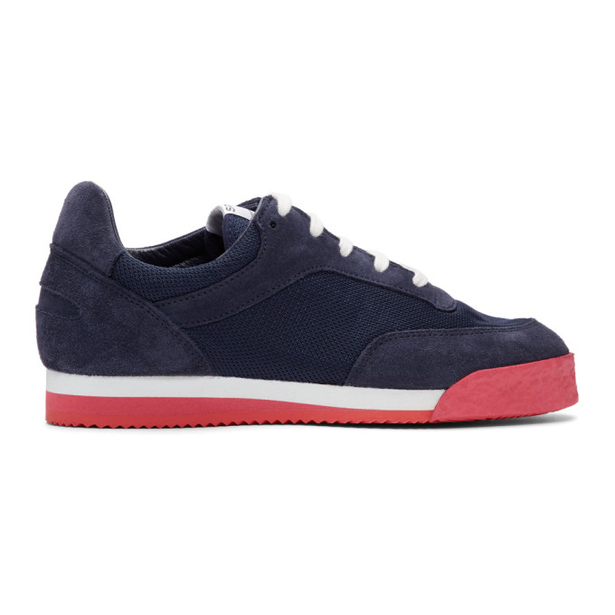 Comme des Garcons Shirt Navy & Red Spalwart Edition Pitch Sneakers