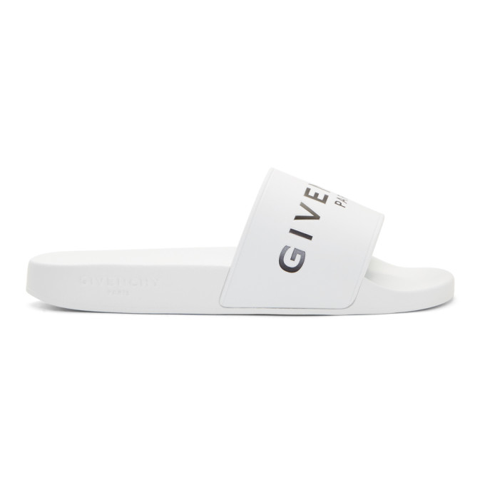 Click to view more detailed imagery on our partner's website Givenchy Men's Slippers Sandals Rubber In 100 White