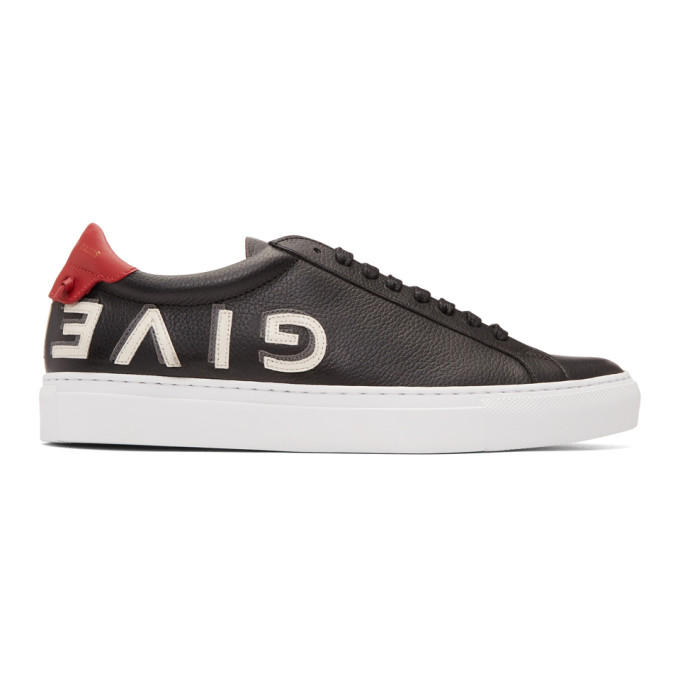 Givenchy Black Reverse Logo Urban Street Sneakers