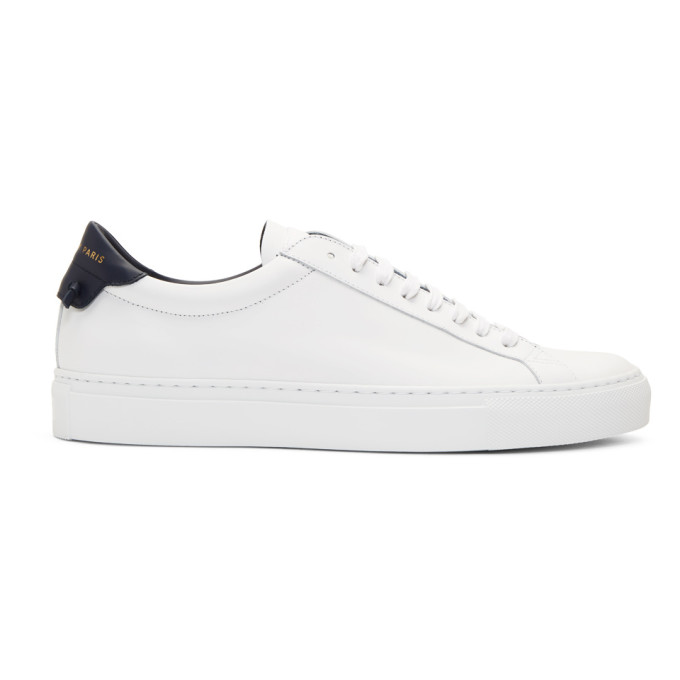 Givenchy White & Navy Urban Street Sneakers