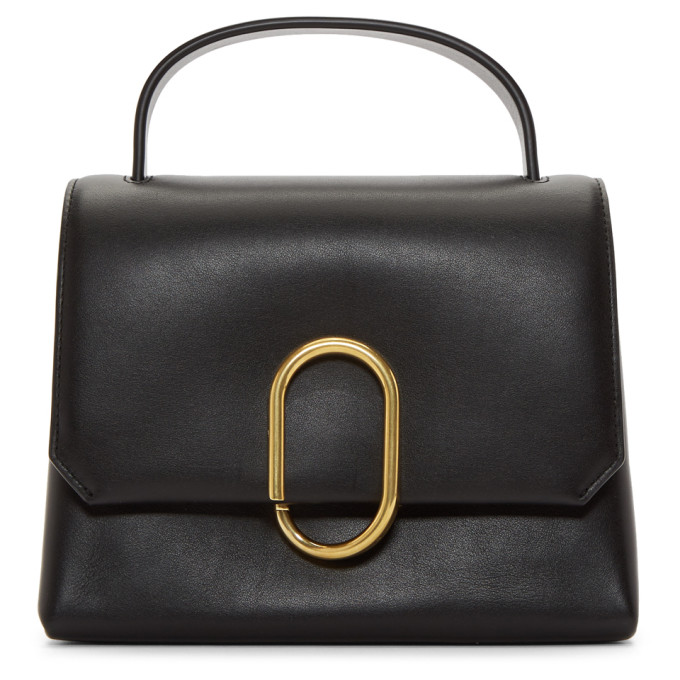 3.1 Phillip Lim Black Mini Alix Top Handle Satchel