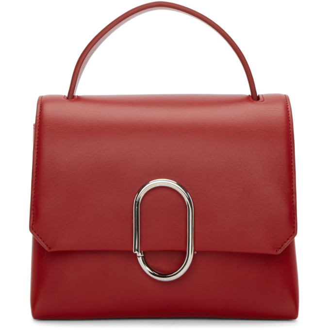 3.1 Phillip Lim Red Mini Alix Top Handle Satchel