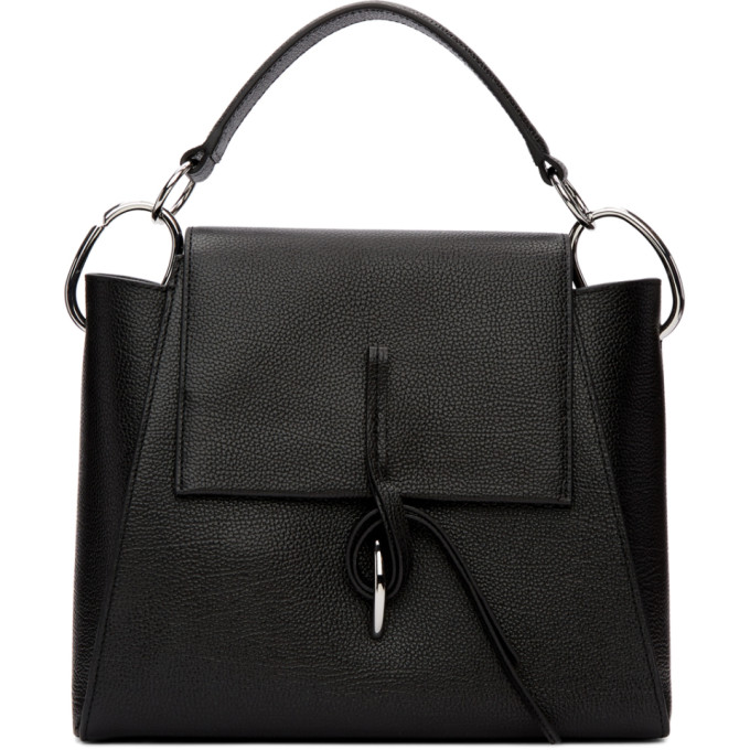 3.1 PHILLIP LIM / フィリップ リム 3.1 PHILLIP LIM BLACK LEIGH TOP HANDLE SATCHEL