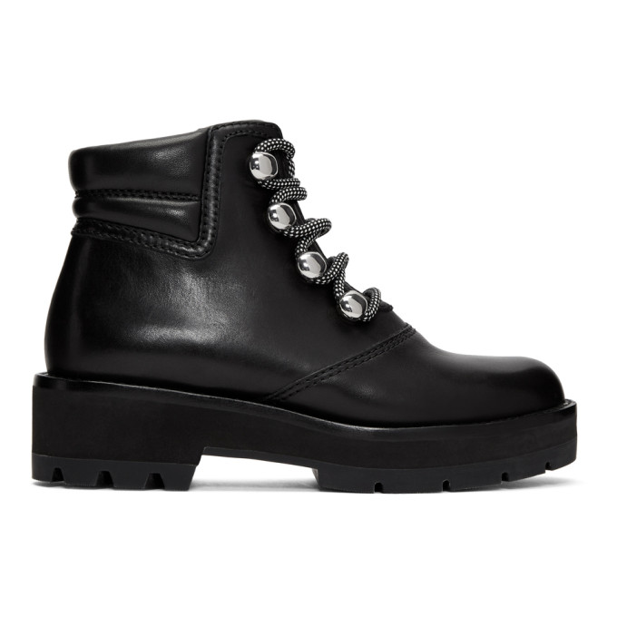 3.1 Phillip Lim Black Dylan Hiking Boots