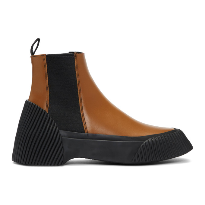 3.1 Phillip Lim Tan Vulcanized Lela Chelsea Boots