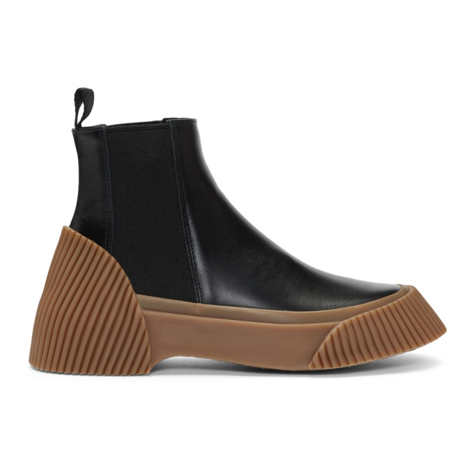 3.1 Phillip Lim Black Lela Vulcanized Chelsea Boots