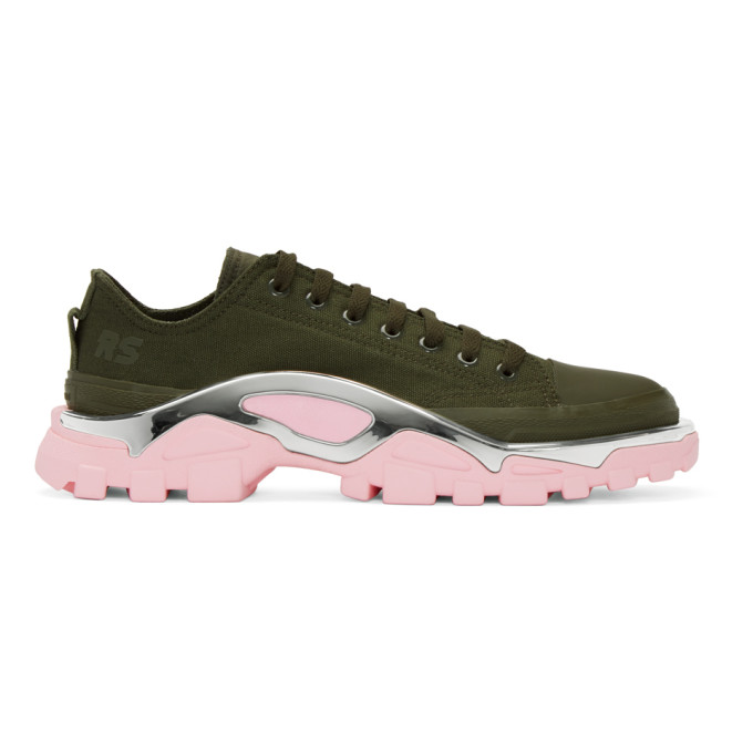 Raf Simons Green & Pink adidas Originals Edition RS Detroit Runner Sneakers
