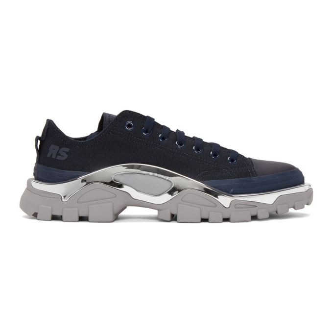 Raf Simons Navy & Grey adidas Originals Edition RS Detroit Runner Sneakers