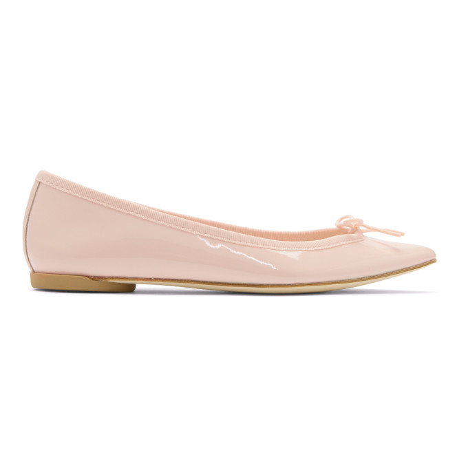 Repetto Pink Patent Brigitte Ballerina Flats