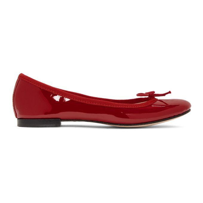 Repetto Red Patent Cendrillon Ballerina Flats