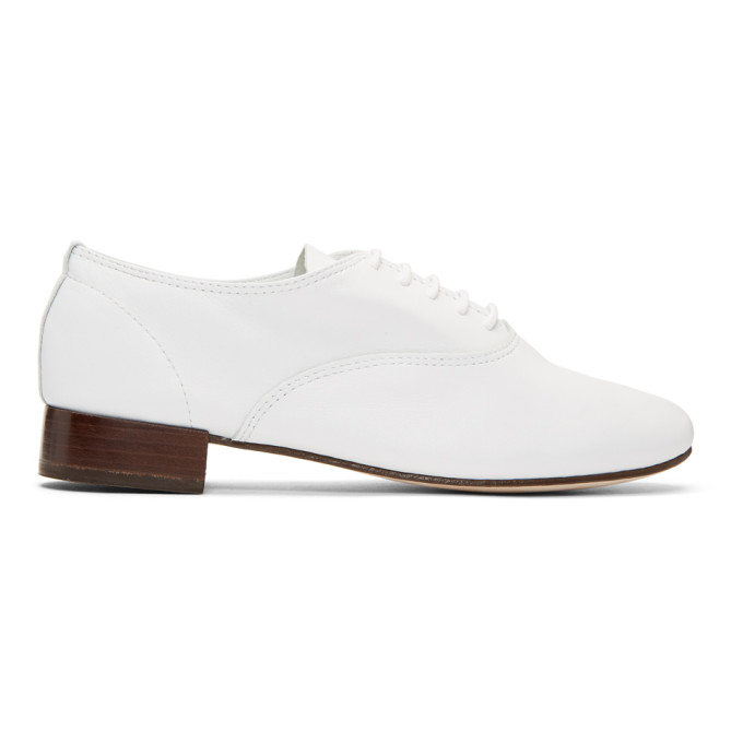 Repetto White Zizi Oxfords