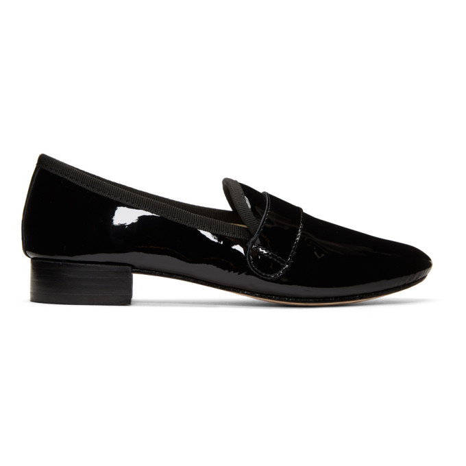 Repetto Black Patent Michael Loafers