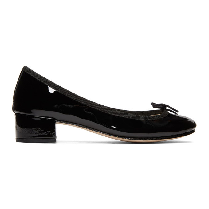 Repetto Black Patent Camille Heels