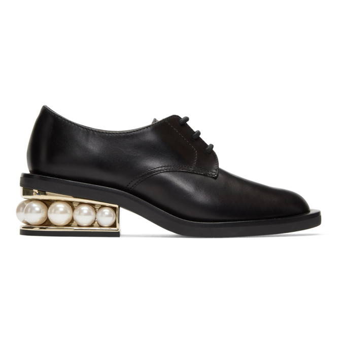 Nicholas Kirkwood Black Casati Pearl Derbys