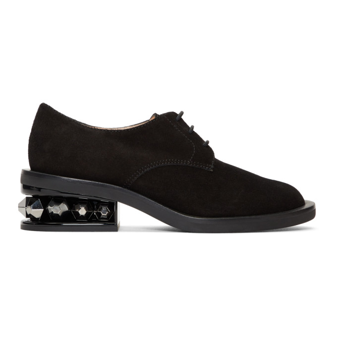 Nicholas Kirkwood Black Suede Suzi Derbys