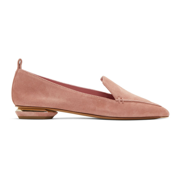 Nicholas Kirkwood Pink Suede Beya Loafers