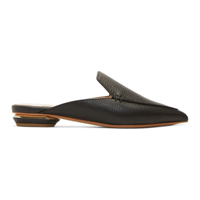 Nicholas Kirkwood Black Beya Mules