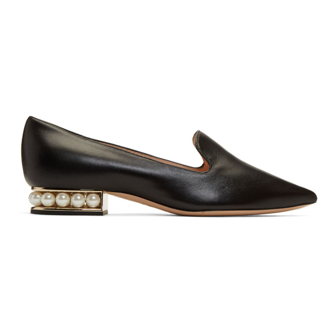 Nicholas Kirkwood Black Casati Pearl Loafers