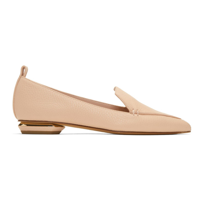 Nicholas Kirkwood Pink Leather Beya Loafers