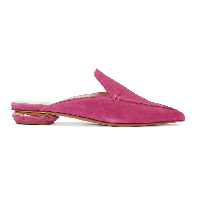 Nicholas Kirkwood Pink Suede Beya Mules