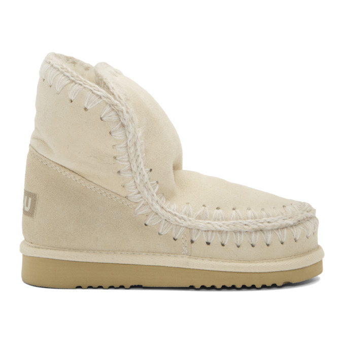Mou White Eskimo 18 Boots