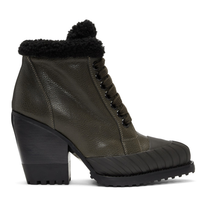 Chloe Grey Rylee Lined Hiking Boots