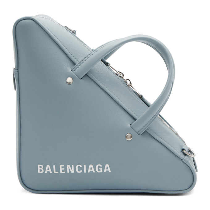 Balenciaga Blue Small Triangle Bag
