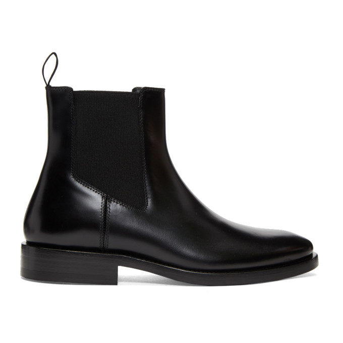 Balenciaga Black Semi-Gloss Chelsea Boots