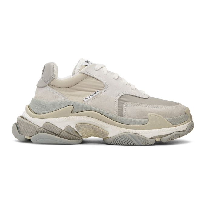 Balenciaga Grey Triple S Sneakers
