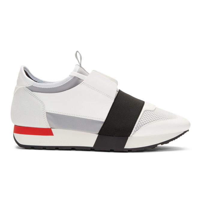 Balenciaga White Race Sneakers