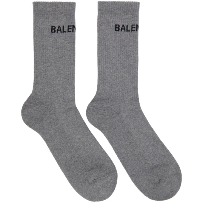 grey balenciaga socks
