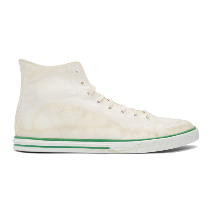 Balenciaga White Matches High-Top Sneakers