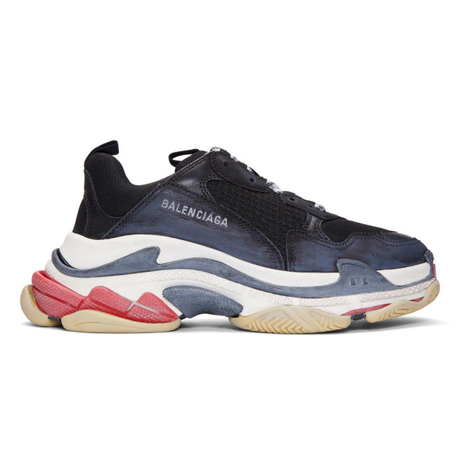 Balenciaga Black Triple S Sneakers